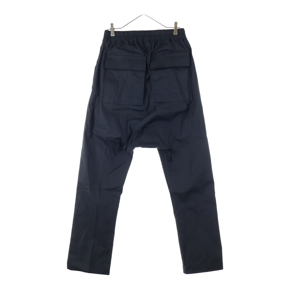 Rick Owens(リックオウエンス) 24SS DRAWSTRING LONG PANT ドローストリング マルチポケット ロングパンツ ブラック RU01D3380TE