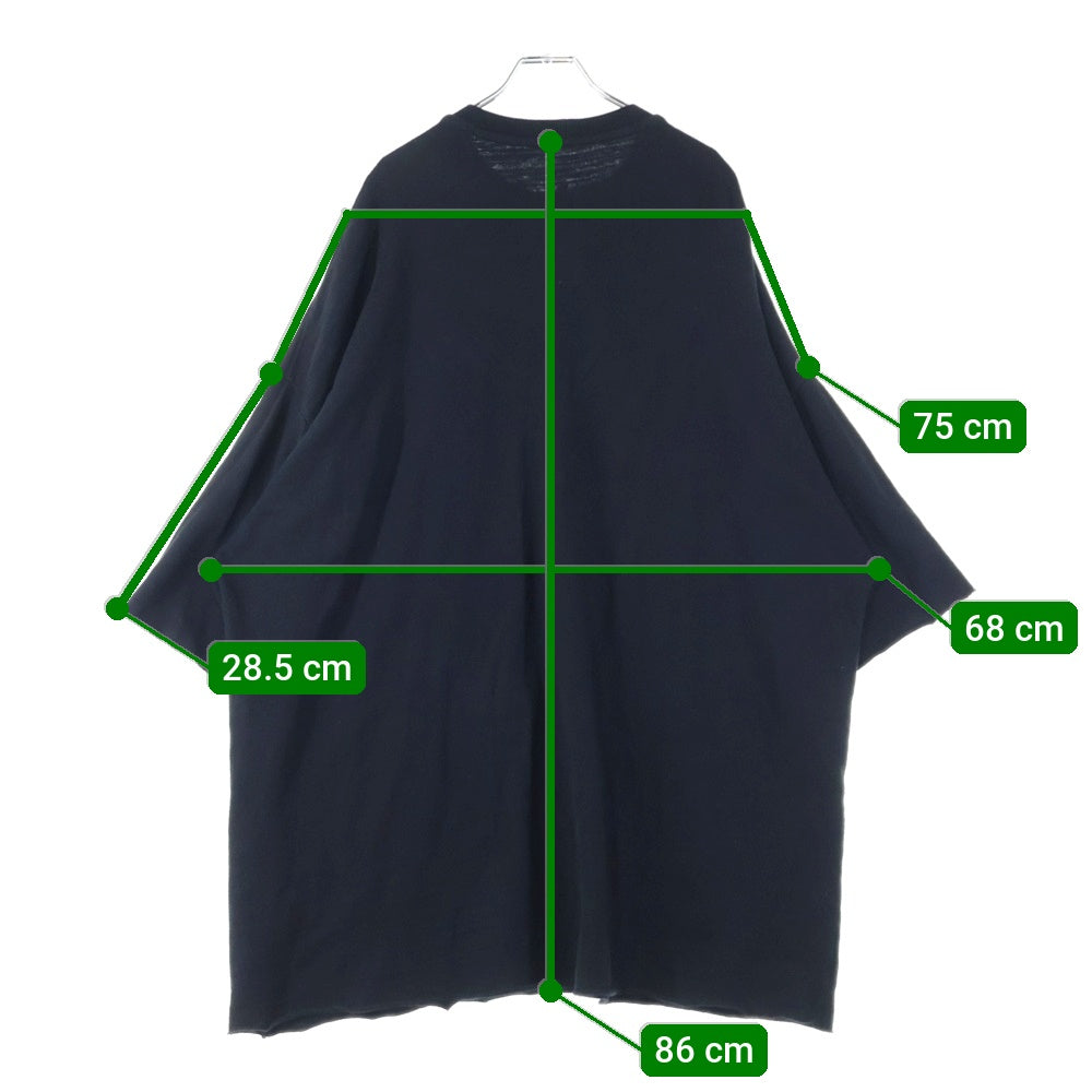 Rick Owens(リックオウエンス) 23AW Oversize Tommy Tee オーバーサイズトミーTシャツ ブラック RR02C7283-BGW