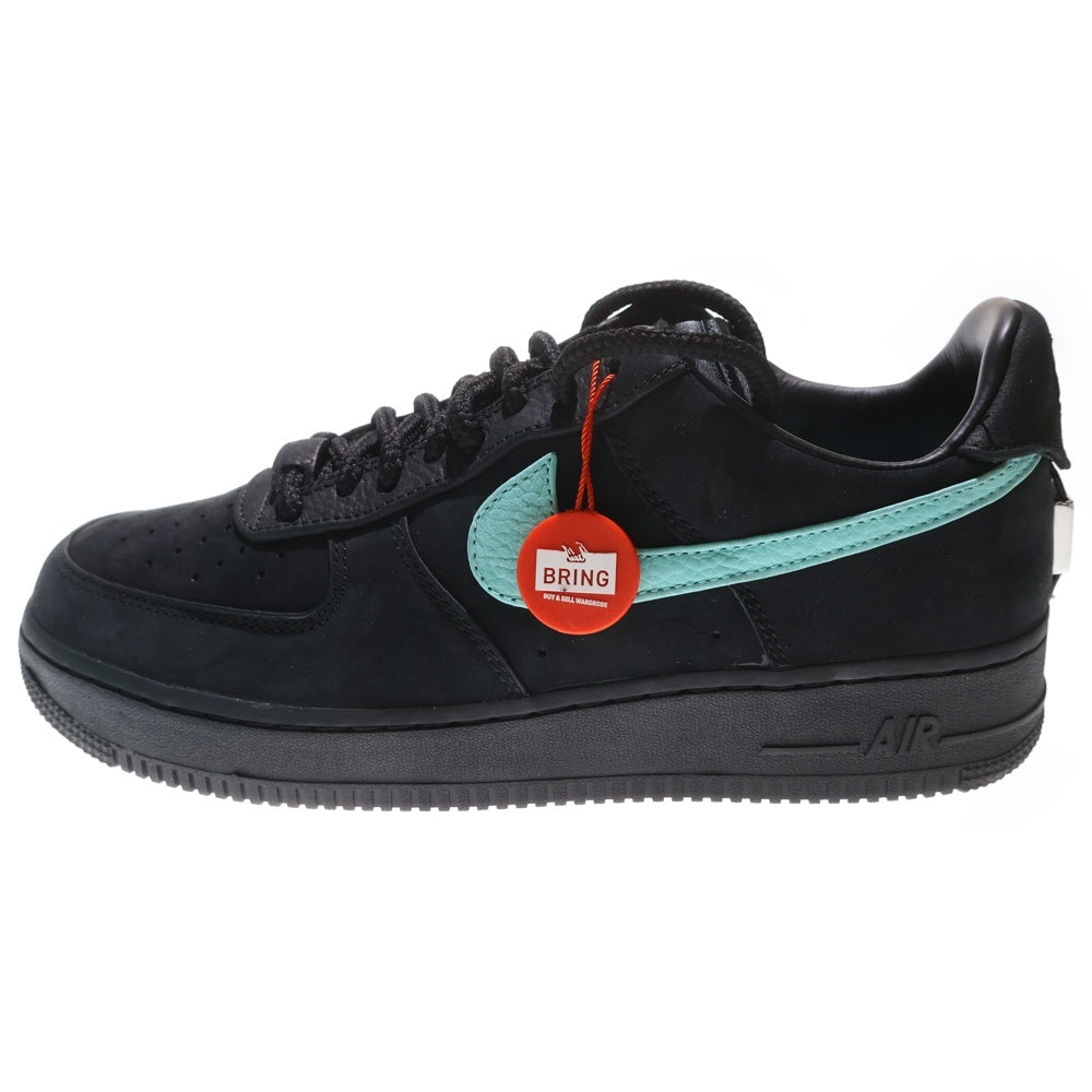 NIKE(ナイキ) ×TIFFANY&CO AIR FORCE 1 LOW 1837 BLACK DZ1382-001 ×ティファニー エアフォース1 ローカットスニーカー シューズ ブラック/ブルー US9.5/27.5cm