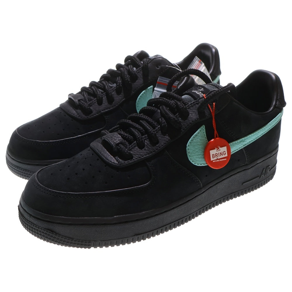NIKE(ナイキ) ×TIFFANY&CO AIR FORCE 1 LOW 1837 BLACK DZ1382-001 ×ティファニー エアフォース1 ローカットスニーカー シューズ ブラック/ブルー US9.5/27.5cm