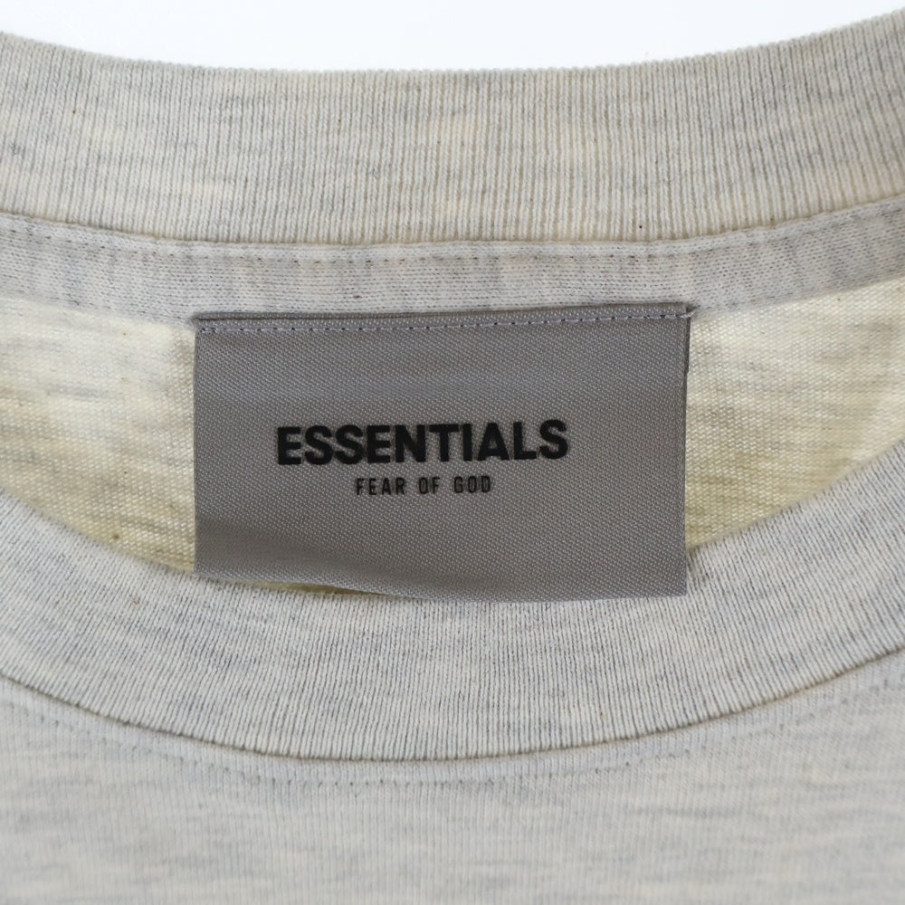 ESSENTIALS FEAR OF GOD(エッセンシャル フィアオブゴッド) Short-Sleeve Tee Light Heather Oatmeal ショート スリーブ ライト ヘザー オートミール ロゴプリント 半袖Tシャツ 125SU212062F