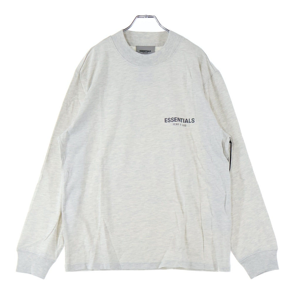 ESSENTIALS FEAR OF GOD(エッセンシャル フィアオブゴッド) Long-Sleeve Tee Light Heather Oatmeal ロング スリーブ ライト ヘザー オートミール ロゴプリント 長袖Tシャツ 125SU212082F