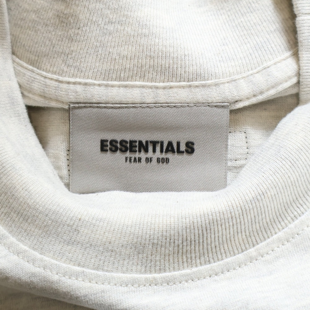 ESSENTIALS FEAR OF GOD(エッセンシャル フィアオブゴッド) Long-Sleeve Tee Light Heather Oatmeal ロング スリーブ ライト ヘザー オートミール ロゴプリント 長袖Tシャツ 125SU212082F