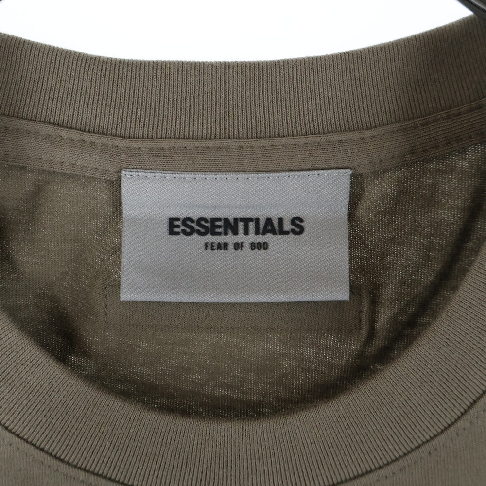 ESSENTIALS FEAR OF GOD(エッセンシャル フィアオブゴッド) Short-Sleeve Tee Harvest ショート スリーブ ハーベスト 背面ロゴプリント 半袖Tシャツ カットソー ブラウン 125SU212001F