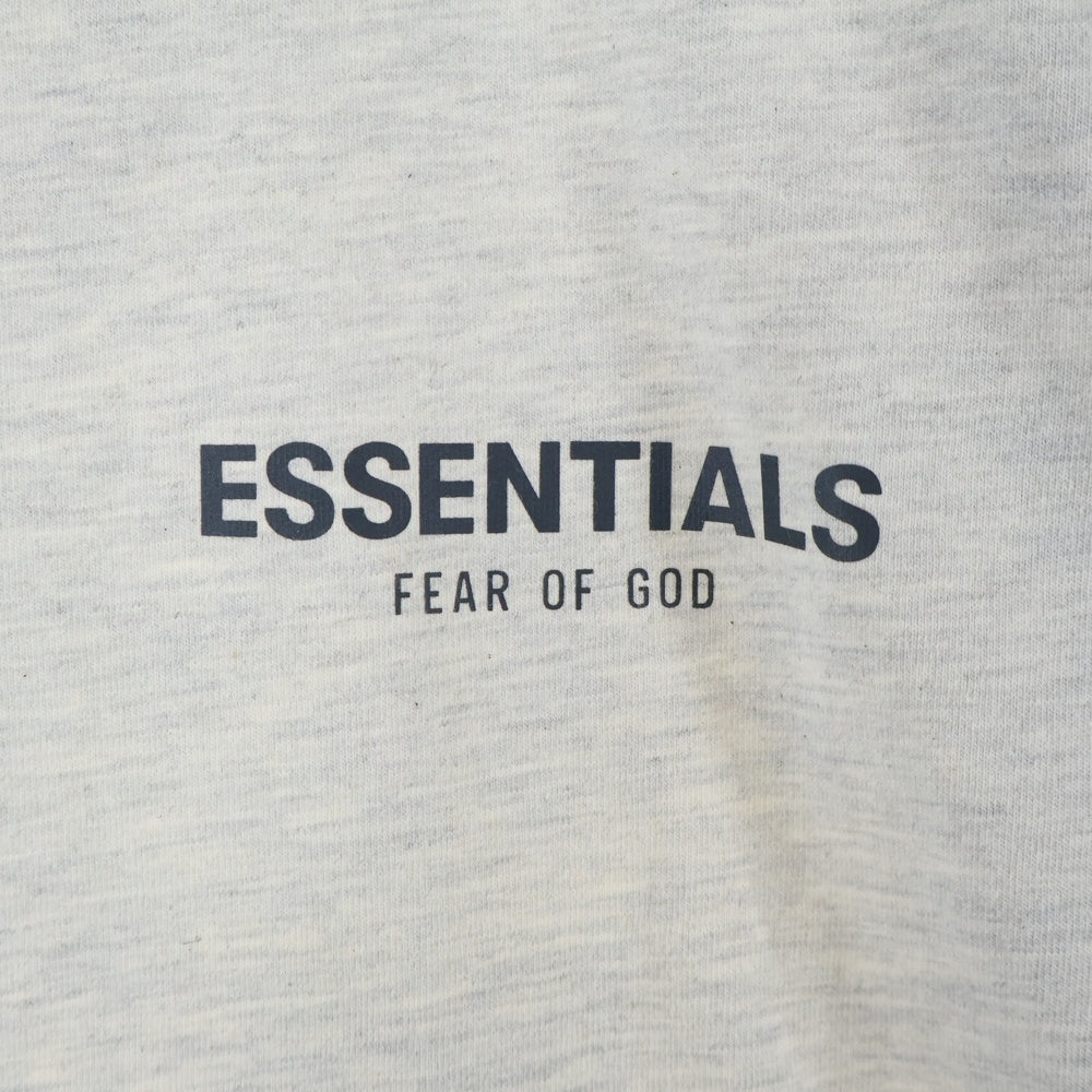 ESSENTIALS FEAR OF GOD(エッセンシャル フィアオブゴッド) Long-Sleeve Tee Light Heather Oatmeal ロングスリーブ ライト ヘザー オートミール ロゴプリント 長袖Tシャツ 125SU212082F