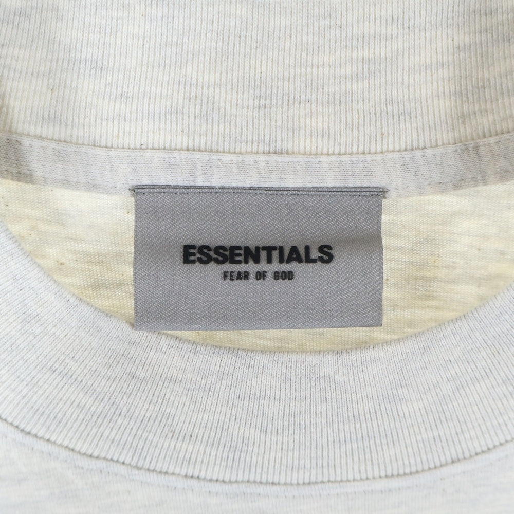 ESSENTIALS FEAR OF GOD(エッセンシャル フィアオブゴッド) Long-Sleeve Tee Light Heather Oatmeal ロングスリーブ ライト ヘザー オートミール ロゴプリント 長袖Tシャツ 125SU212082F
