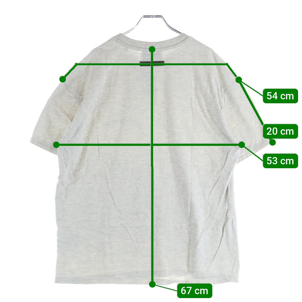 ESSENTIALS FEAR OF GOD(エッセンシャル フィアオブゴッド) Short-Sleeve Tee Light Heather Oatmeal ショート スリーブ ライト ヘザー オートミール ロゴプリント 半袖Tシャツ 125SU212062F