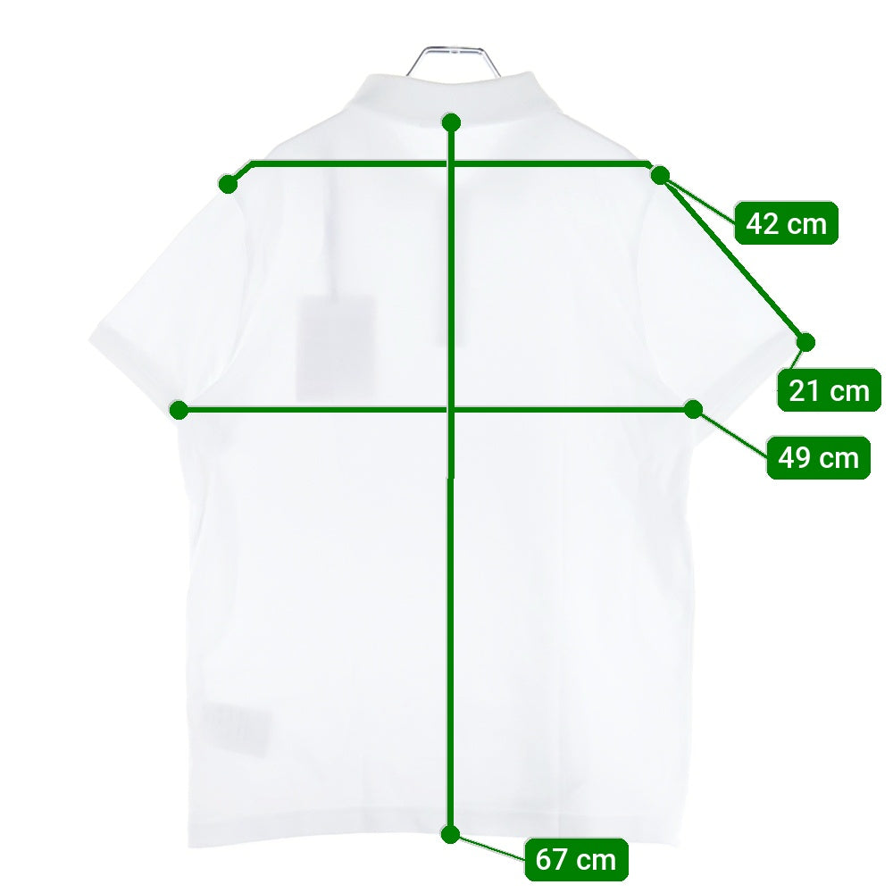 MONCLER(モンクレール) 19SS MAGLIA POLO MANICA CORTA ロゴ刺繍 レギュラーカラー 半袖ポロシャツ ホワイト E10918340800 84556