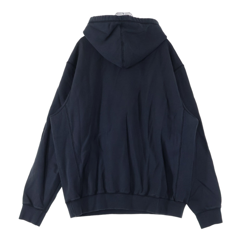 AWAKE NY(アウェイク ニューヨーク) ロゴエンブロイダリー フーデットスウェットパーカー ブラック