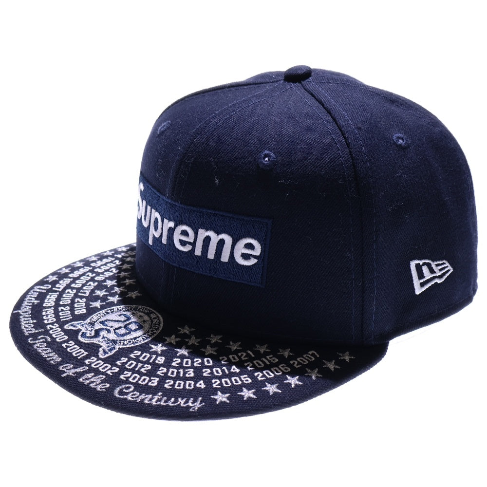 SUPREME(シュプリーム) 21AW Undisputed Box Logo Cap アンディスピューテッド ボックス ロゴ ベースボールキャップ ネイビー