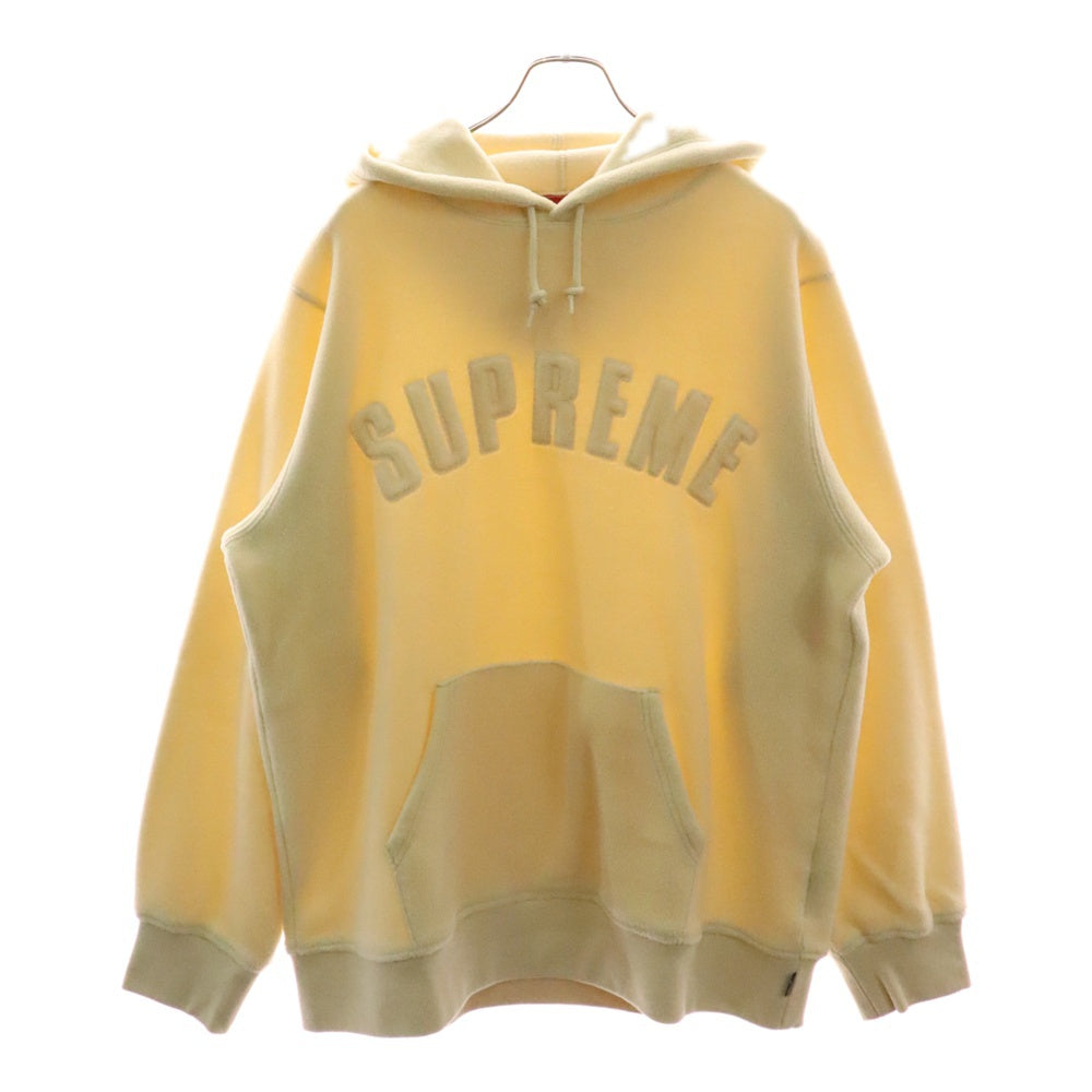 SUPREME(シュプリーム) 18AW Polartec Hooded Sweatshirt ポーラテック フーデッド プルオーバースウェットパーカー フーディー アイボリー