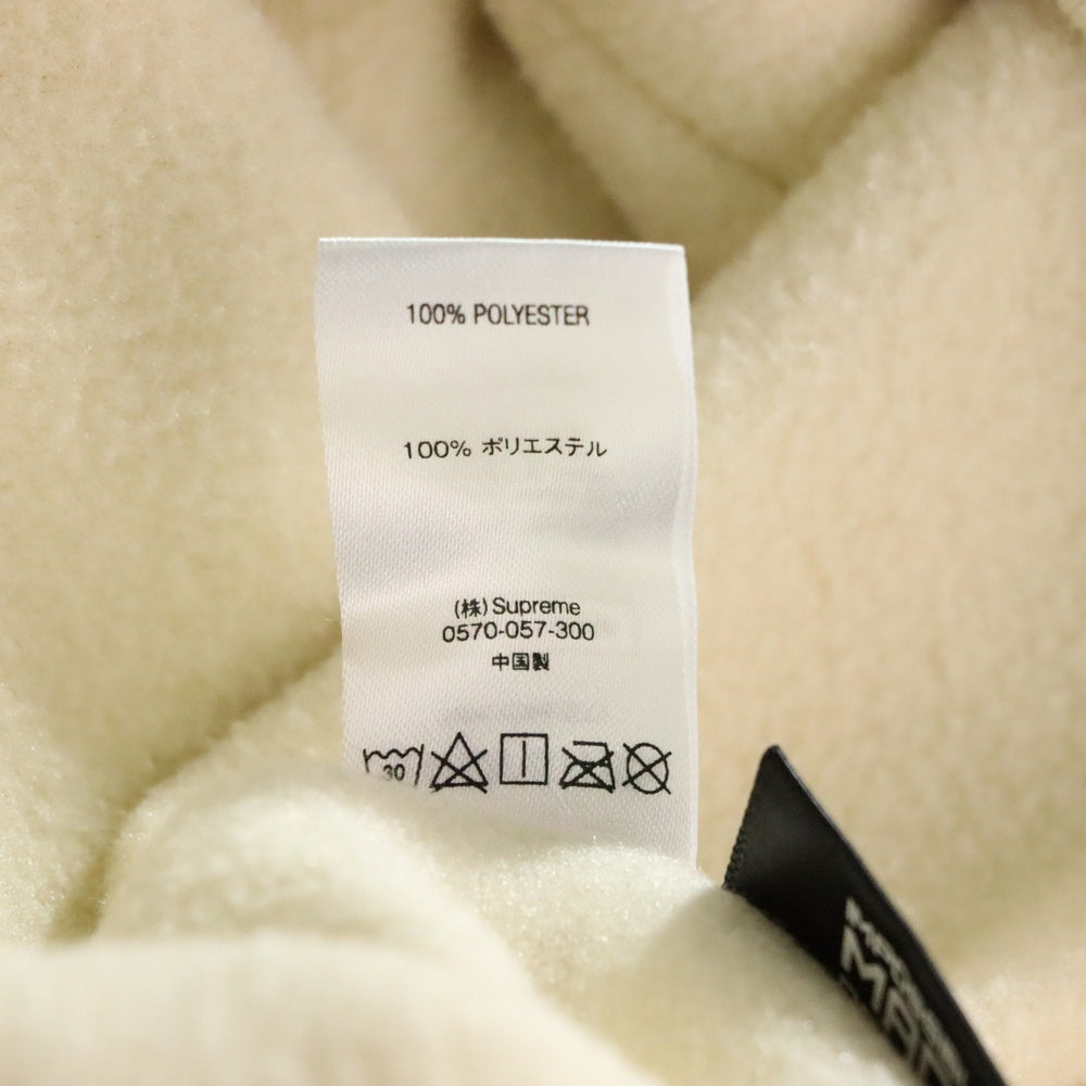SUPREME(シュプリーム) 18AW Polartec Hooded Sweatshirt ポーラテック フーデッド プルオーバースウェットパーカー フーディー アイボリー