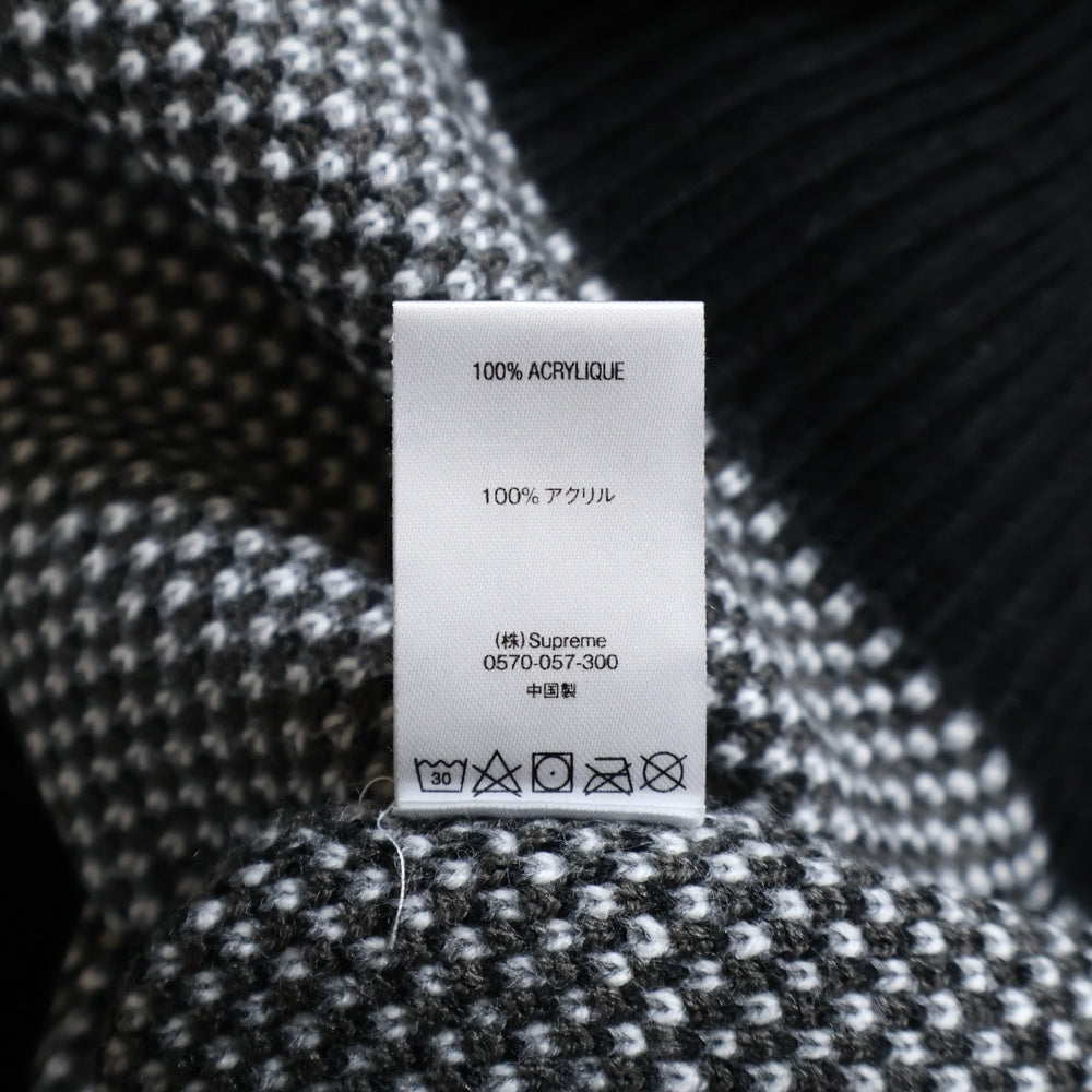 SUPREME(シュプリーム) 21SS Digital Flag Sweater デジタル フラッグ クルーネックニットセーター ブラック