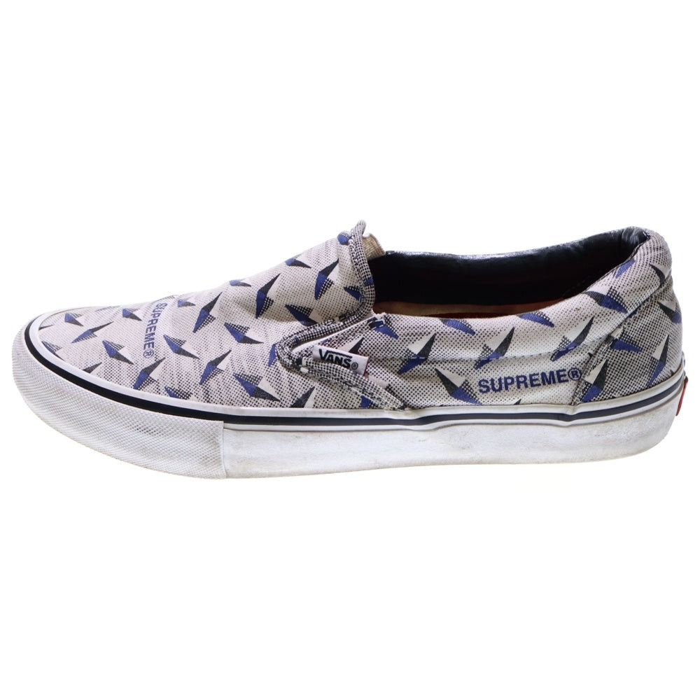 SUPREME(シュプリーム) 19SS ×VANS Diamond Plate Slip-On Pro バンズ ダイヤモンド プレート スリッポン プロ ローカットスニーカー ホワイト US10.5/28.5cm