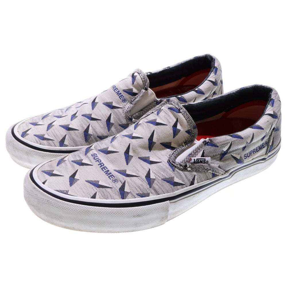 SUPREME(シュプリーム) 19SS ×VANS Diamond Plate Slip-On Pro バンズ ダイヤモンド プレート スリッポン プロ ローカットスニーカー ホワイト US10.5/28.5cm