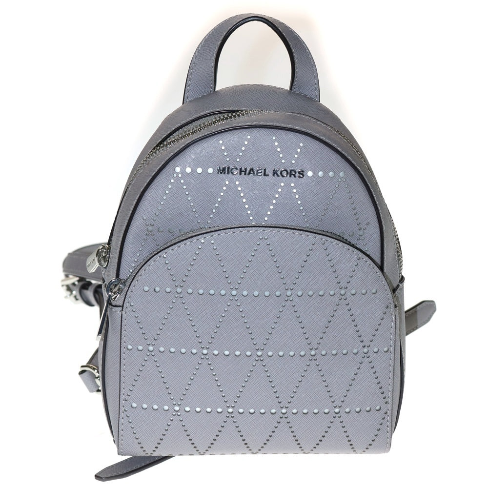 MICHAEL KORS(マイケルコース) ジオメトリックパターン レザー パンチング バッグパック レディース グレー 35H7SAYB1T