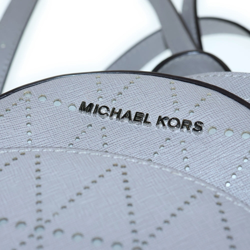 MICHAEL KORS(マイケルコース) ジオメトリックパターン レザー パンチング バッグパック レディース グレー 35H7SAYB1T