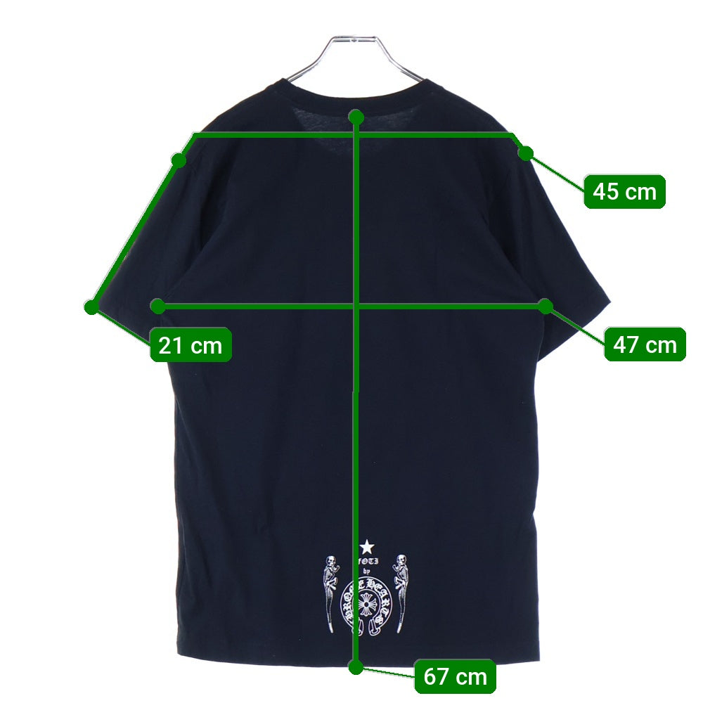 CHROME HEARTS(クロムハーツ) FOTI S/S フォティ ロゴプリント クルーネック 半袖 Tシャツ カットソー ブラック