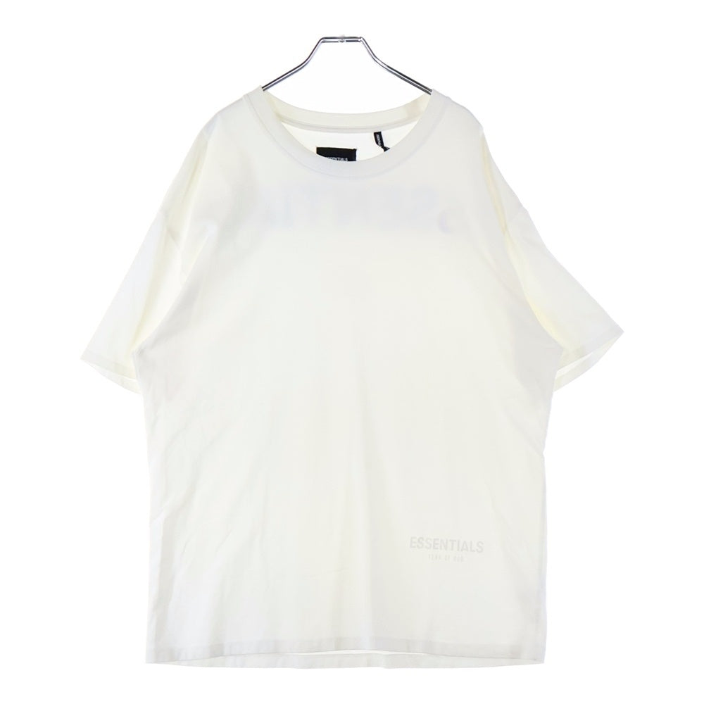 FEAR OF GOD ESSENTIALS(フィアオブゴッド エッセンシャルズ) 両面ロゴプリント クルーネック半袖Tシャツ カットソー ホワイト