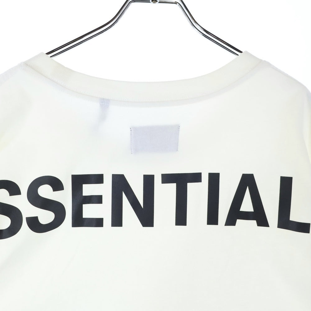 FEAR OF GOD ESSENTIALS(フィアオブゴッド エッセンシャルズ) 両面ロゴプリント クルーネック半袖Tシャツ カットソー ホワイト