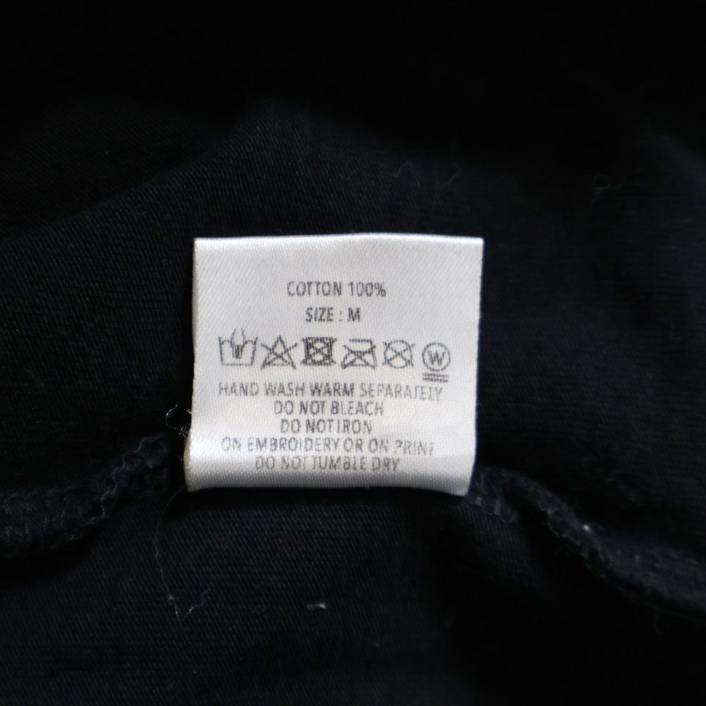 GOD SELECTION XXX(ゴッドセレクショントリプルエックス) フロントプリント クルーネック半袖Tシャツ カットソー ブラック