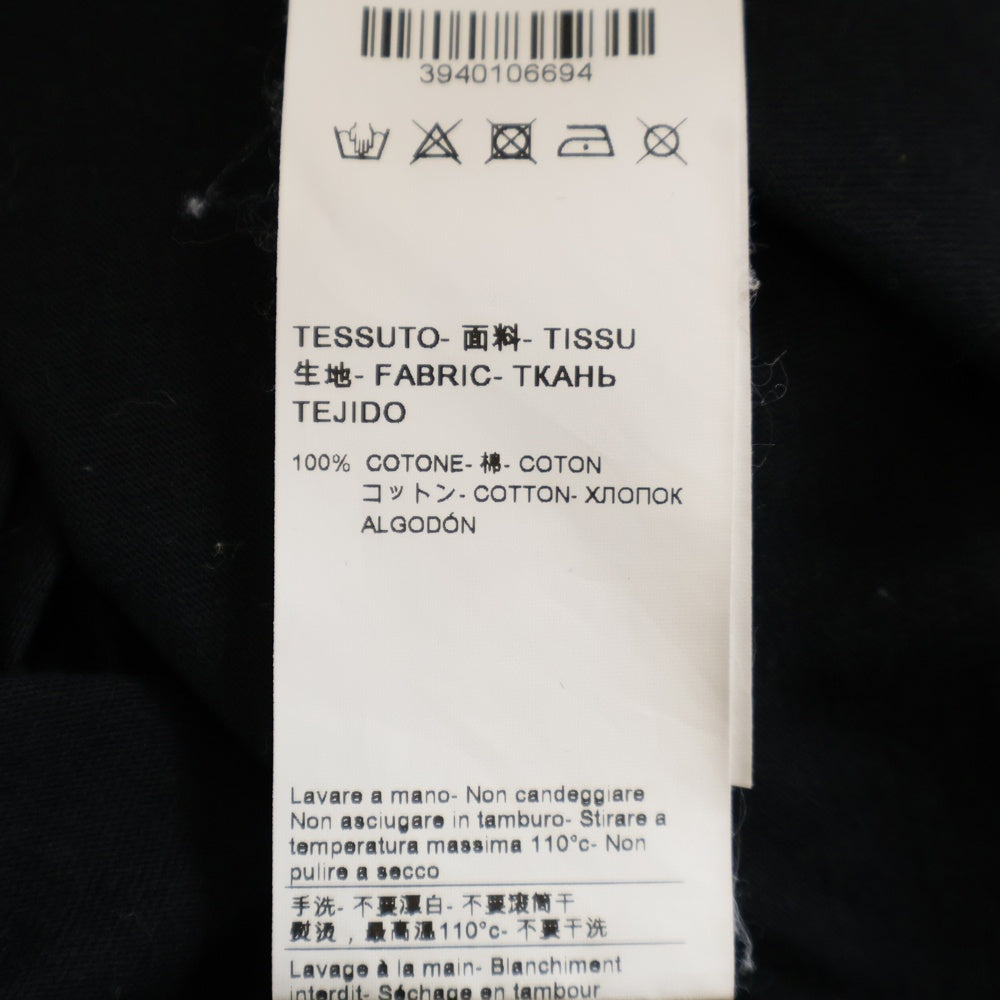 MSGM(エムエスジーエム) T-SHIRT WITH GRAFFITI LOGO グラフィック ロゴ ウィズ クルーネック半袖Tシャツ カットソー ブラック 2640MM183