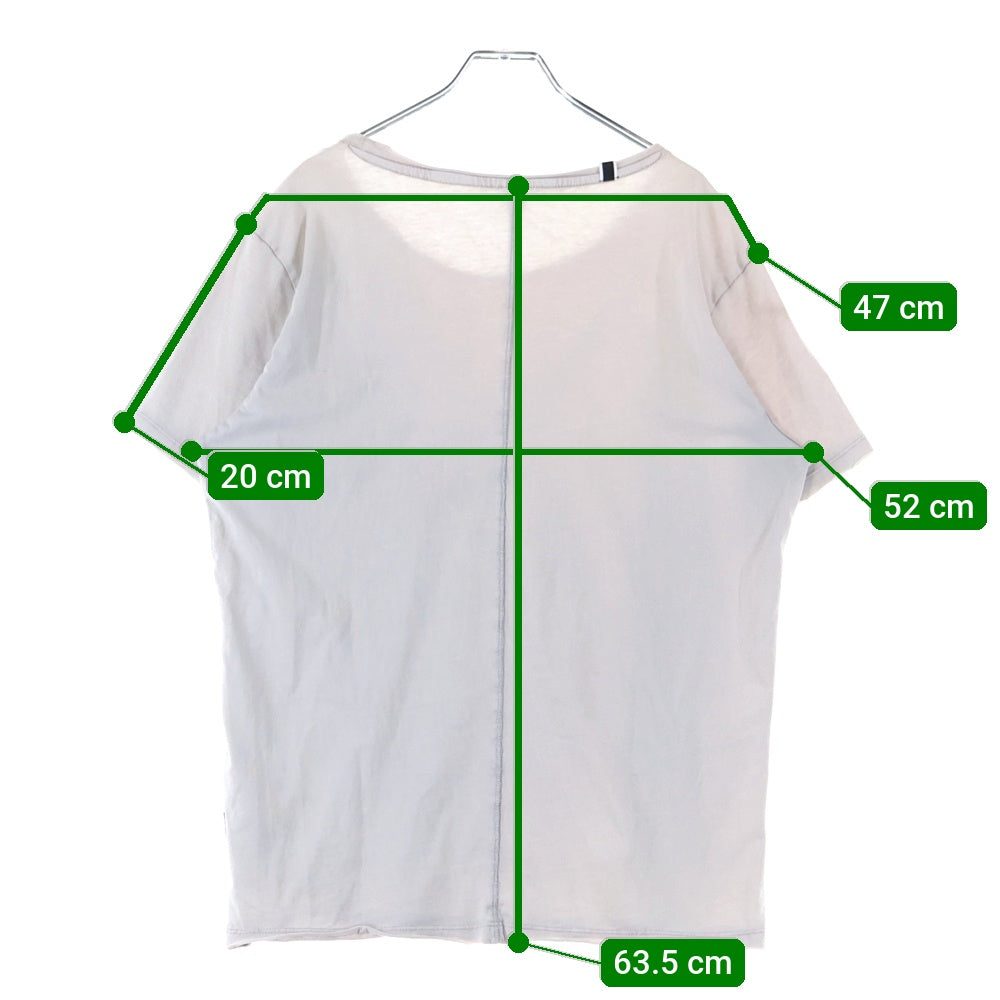 REPLAY(リプレイ) チェーンプリント クルーネック 半袖Tシャツ カットソー グレー