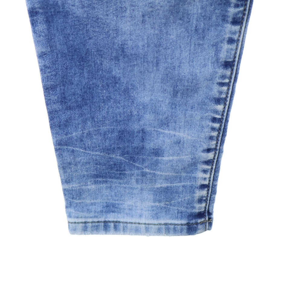 DIESEL(ディーゼル) ロゴパッチ ダメージスキニーデニムパンツ ジーンズ レディース インディゴ