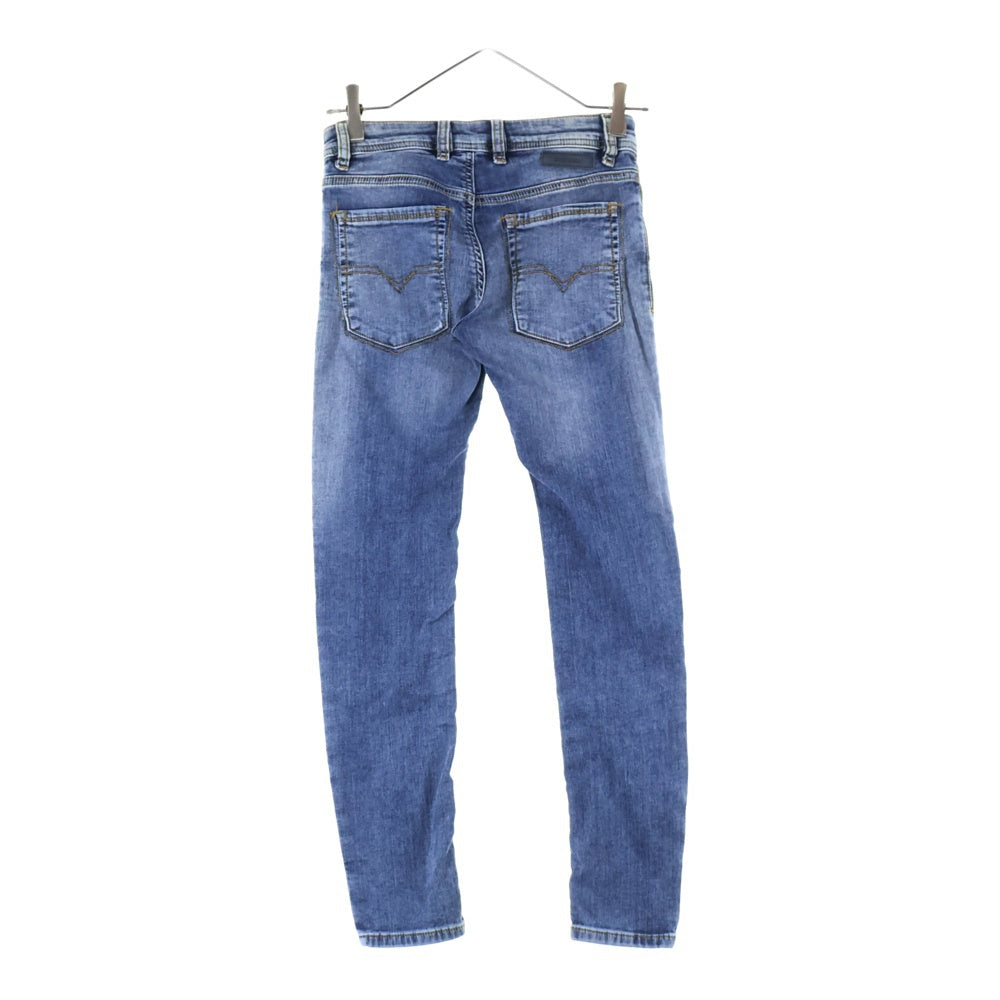 DIESEL(ディーゼル) ロゴパッチ ダメージスキニーデニムパンツ ジーンズ レディース インディゴ 00J3Y1