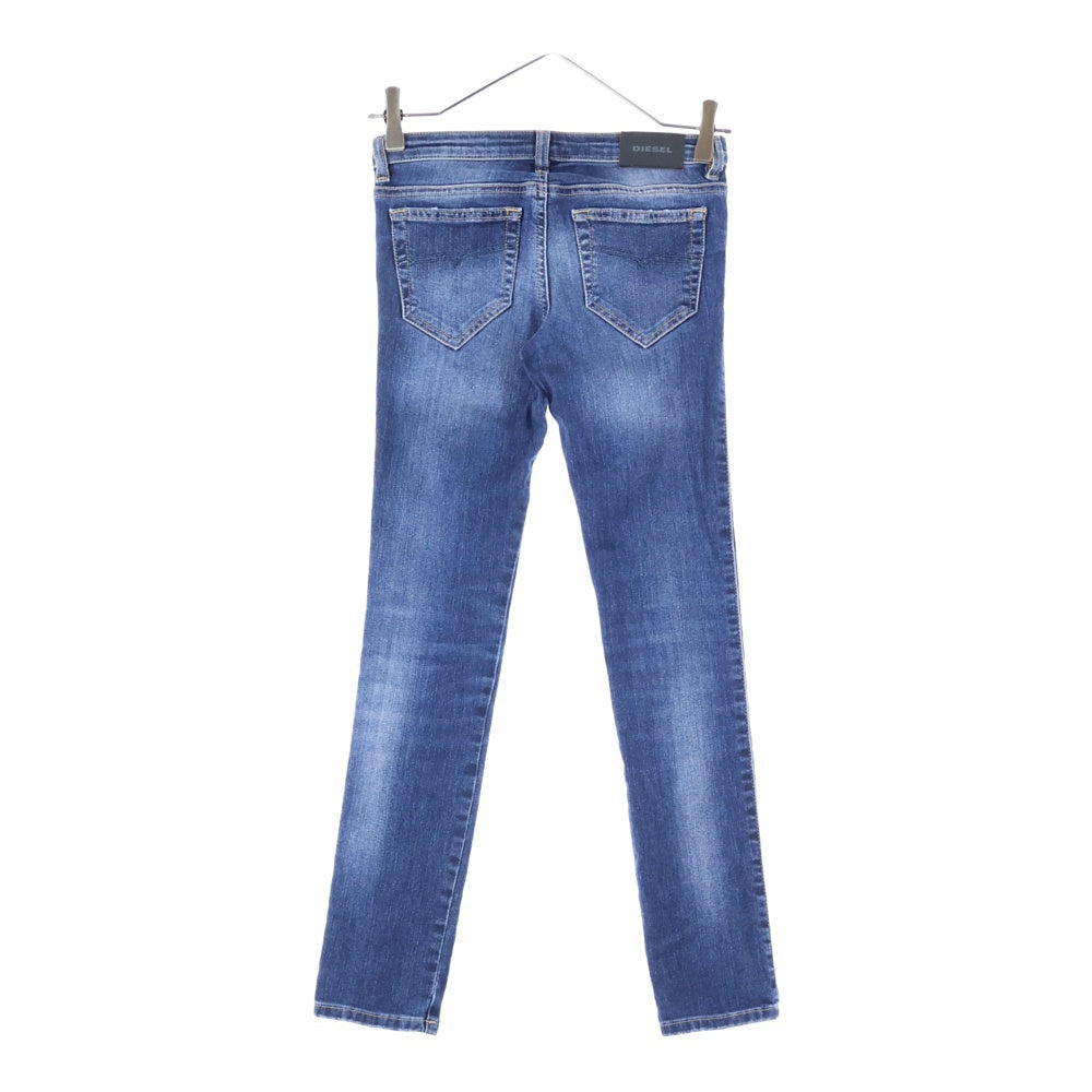 DIESEL(ディーゼル) ペイパーパッチ 5ポケット ダメージスキニーデニムパンツ ジーンズ レディース インディゴ