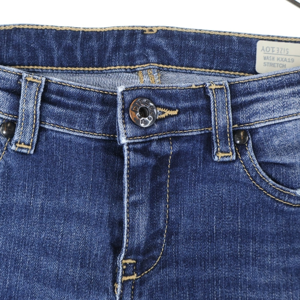 DIESEL(ディーゼル) ペイパーパッチ 5ポケット ダメージスキニーデニムパンツ ジーンズ レディース インディゴ