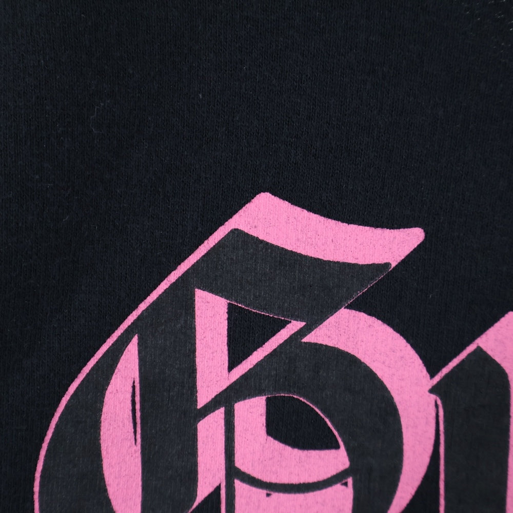 WACKO MARIA(ワコマリア) CREW NECK SWEAT SHIRT バックプリント クルーネック スウェット トレーナー ブラック/ピンク