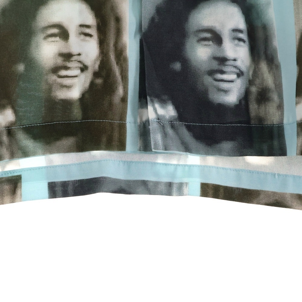 WACKO MARIA(ワコマリア) BOB MARLEY S/S HAWAIIAN SHIRT ボブマーリー フォトプリント 半袖ハワイアンシャツ アロハシャツ ライトブルー