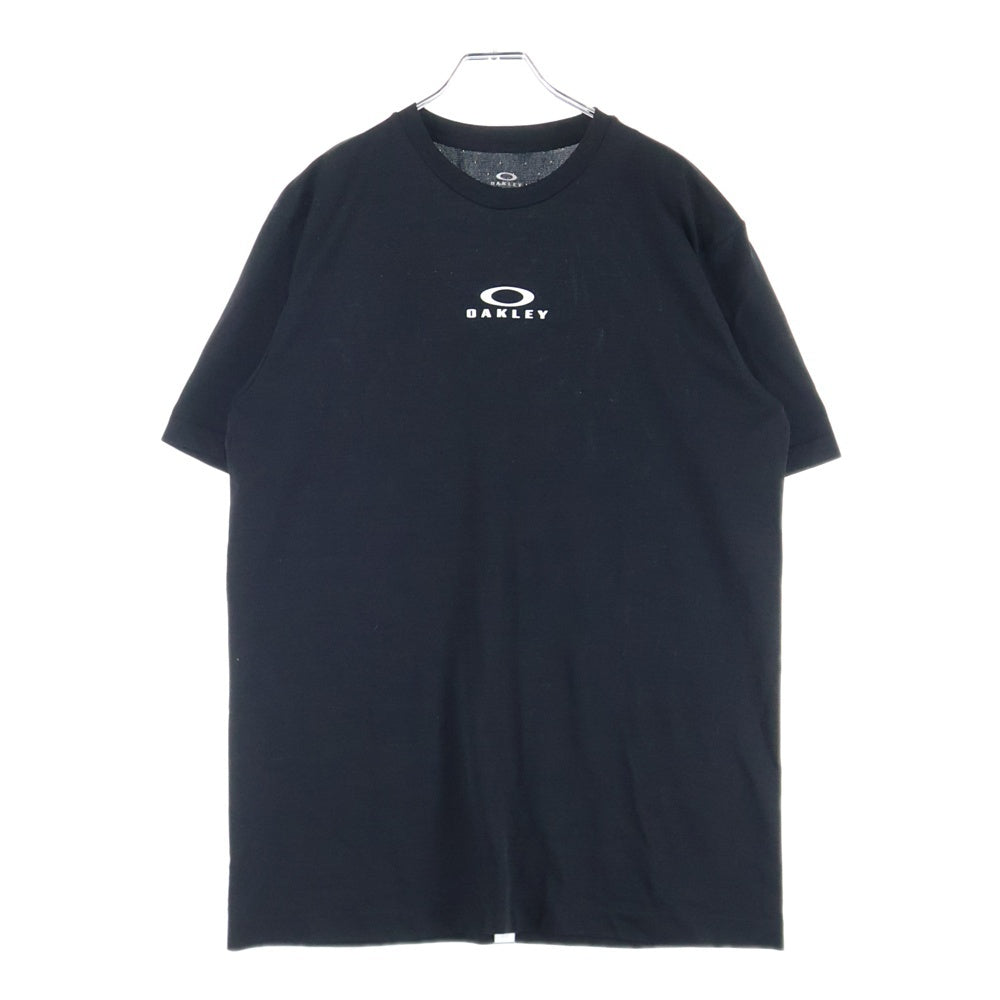OAKLEY(オークリー) ENHANCE MOBILITY O-FIT SS TEE LIGHT エンハンス モビリティ フロントロゴ クルーネック 半袖Tシャツ カットソー ブラック FOA400813