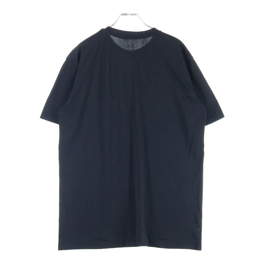 OAKLEY(オークリー) ENHANCE MOBILITY O-FIT SS TEE LIGHT エンハンス モビリティ フロントロゴ クルーネック 半袖Tシャツ カットソー ブラック FOA400813