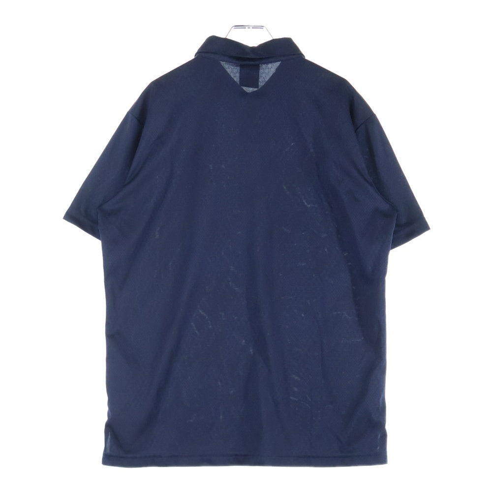 OAKLEY(オークリー) ENHANCE SS POLO JACQUARD エンハンス ロゴプリント 半袖ポロシャツ ネイビー FOA402419