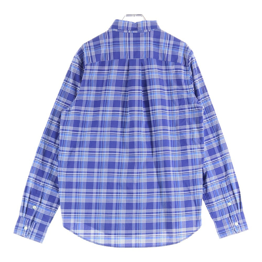 POLO RALPH LAUREN(ポロラルフローレン) PERFORMANCE スモールポニー刺繍 ポリナイロン ボタンダウン 長袖シャツ ブルー