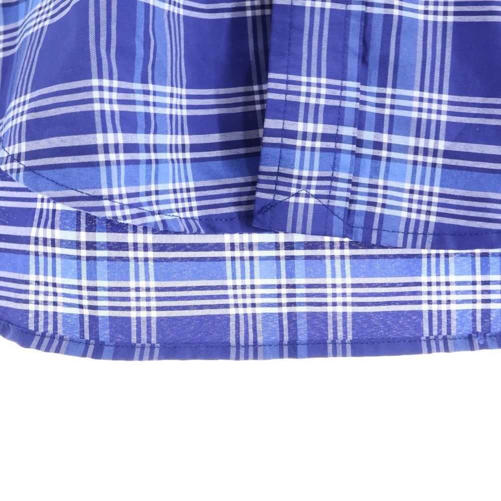 POLO RALPH LAUREN(ポロラルフローレン) PERFORMANCE スモールポニー刺繍 ポリナイロン ボタンダウン 長袖シャツ ブルー