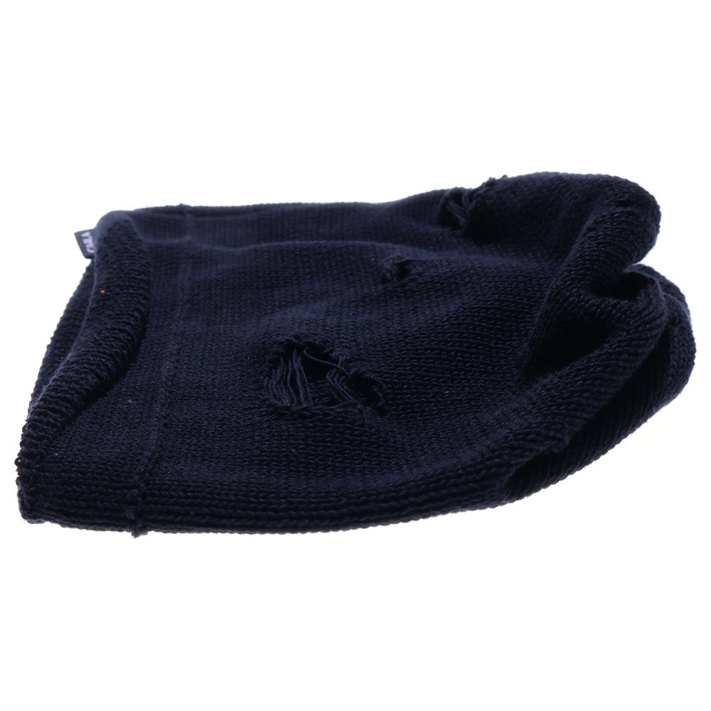 CA4LA(カシラ) RAGGED KNIT WATCH ダメージ加工 ニットビーニー ニット帽 帽子 ブラック