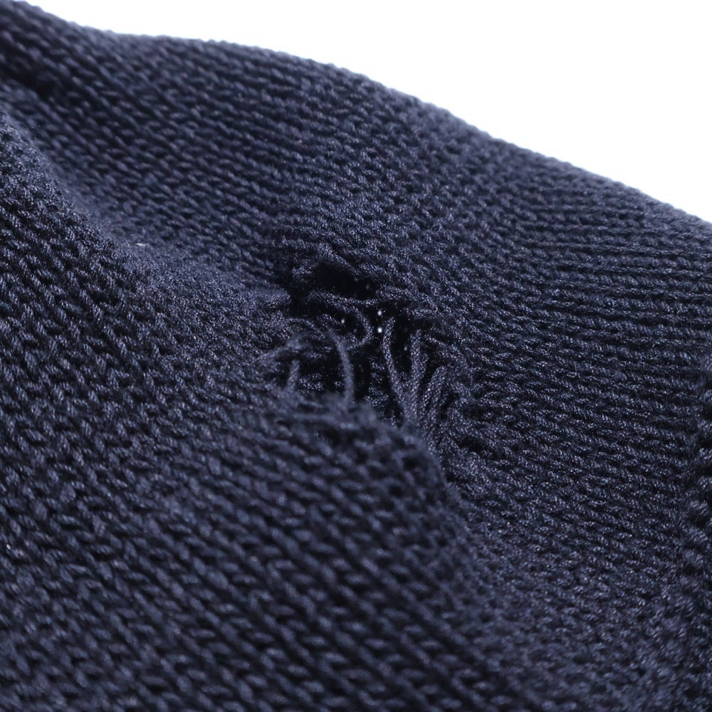 CA4LA(カシラ) RAGGED KNIT WATCH ダメージ加工 ニットビーニー ニット帽 帽子 ブラック