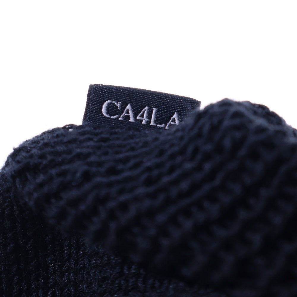 CA4LA(カシラ) RAGGED KNIT WATCH ダメージ加工 ニットビーニー ニット帽 帽子 ブラック