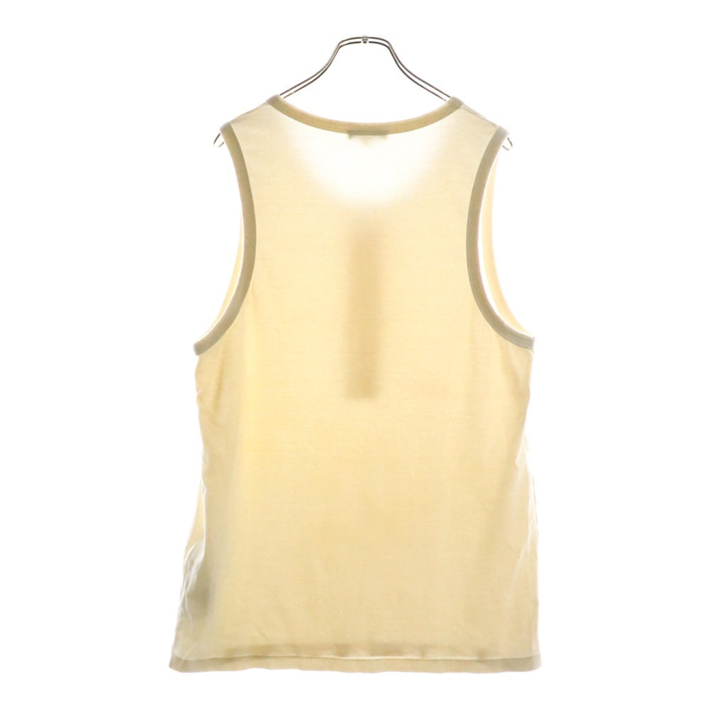 J.W.ANDERSON(ジェー ダブリュー アンダーソン) HENLY WOVEN VEST ロゴプリント ヘンリーネックタンクトップ ノースリーブカットソー アイボリー JO0267PG1810006