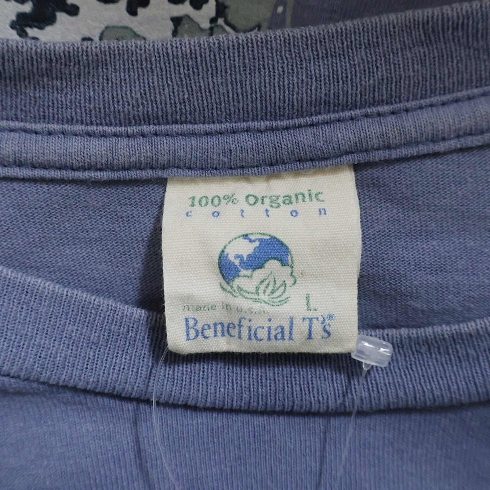PATAGONIA(パタゴニア) 90S VINTAGE Beneficial T's ヴィンテージ ベネフィカル プリント 半袖Tシャツ カットソー ブルー