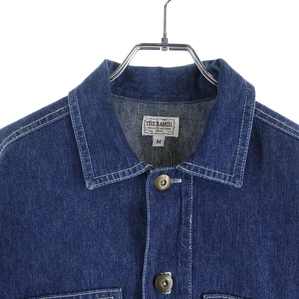 VINTAGE(ヴィンテージ) 90S THE RANCH VINTAGE PULLOVER DENIM SHIRT ザランチ ヴィンテージ プルオーバーデニムシャツ インディゴ