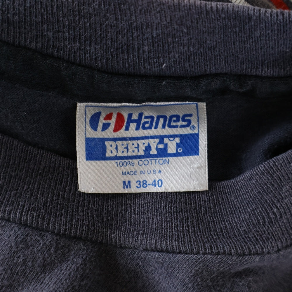 VINTAGE(ヴィンテージ) 80S VINTAGE HARLEYDAVIDSON HANES ヴィンテージ ハーレーダビッドソン ヘインズタグ プリント 半袖Tシャツ カットソー ブラック