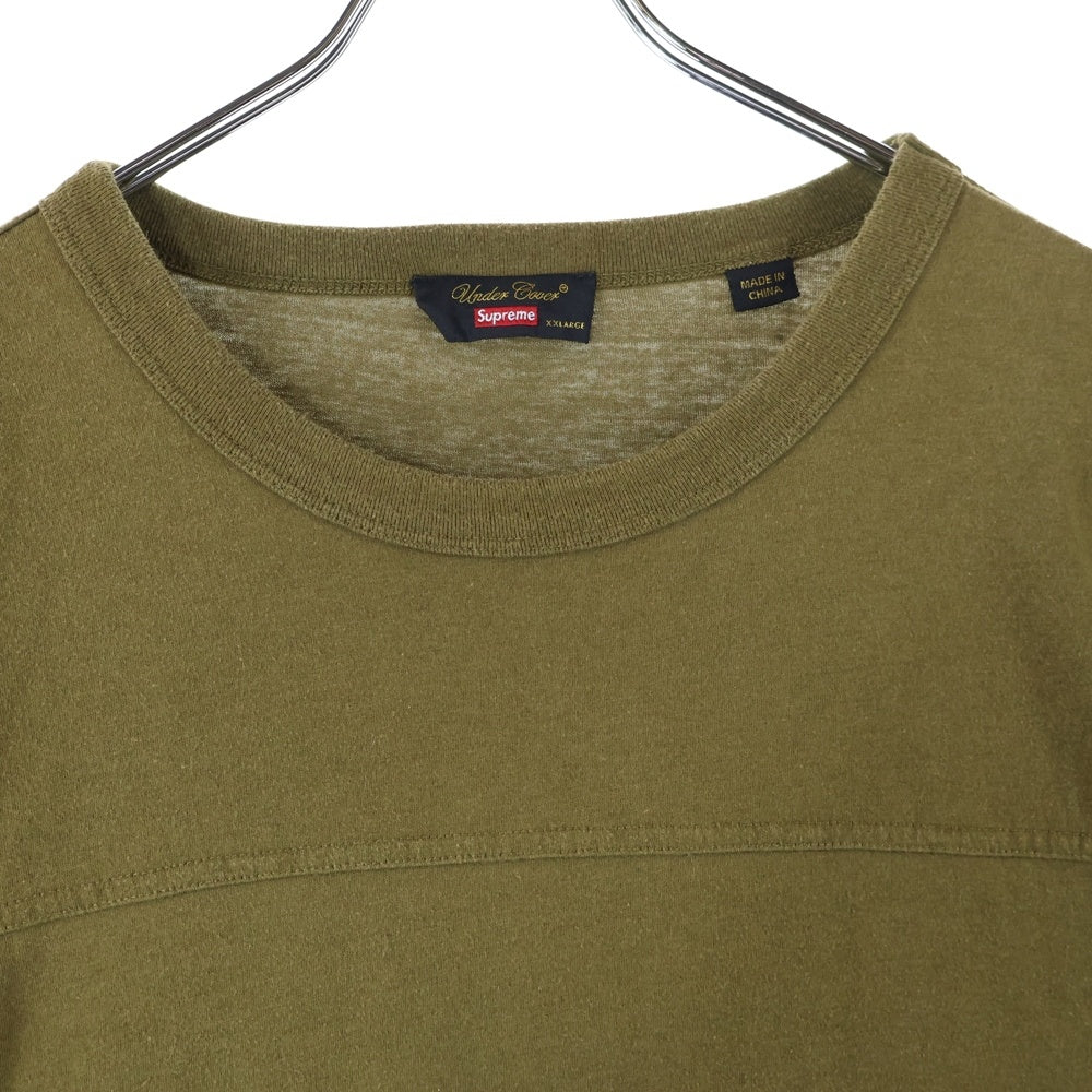 SUPREME(シュプリーム) 23SS ×UNDERCOVER Rebelgoods Football Top アンダーカバー フットボールトップ プリント 半袖Tシャツ カットソー カーキ