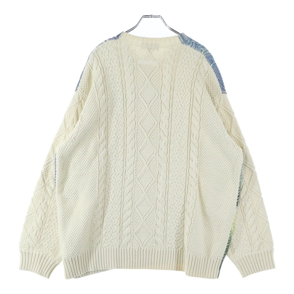 SUPREME(シュプリーム) 23SS Kurt Cobain Sweater カート コバーン クルーネックニットセーター アイボリー/ブルー
