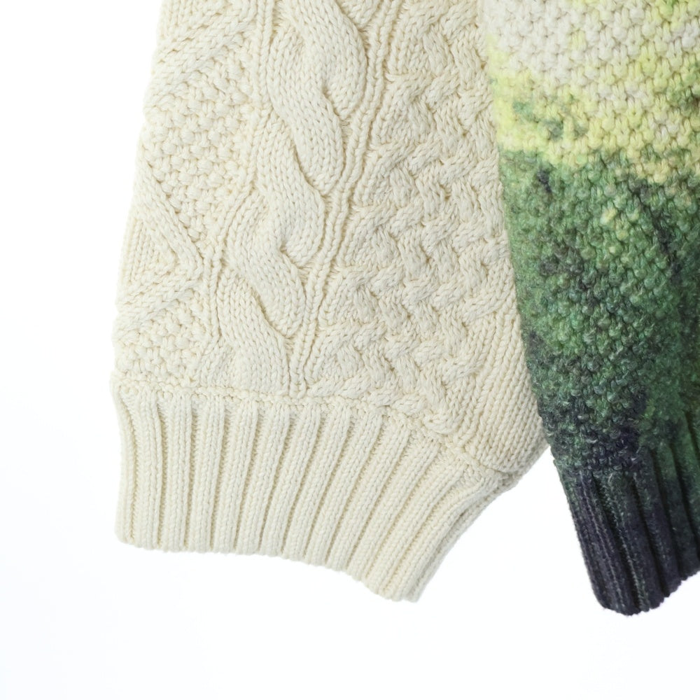 SUPREME(シュプリーム) 23SS Kurt Cobain Sweater カート コバーン クルーネックニットセーター アイボリー/ブルー