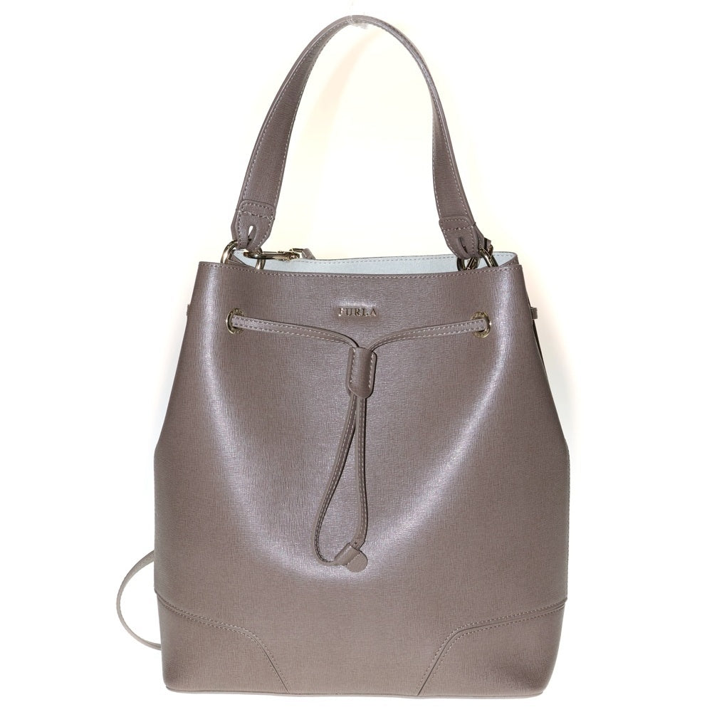 FURLA(フルラ) STAYC ステイシー レザー 2WAY ハンド ショルダーバッグ ブラウン