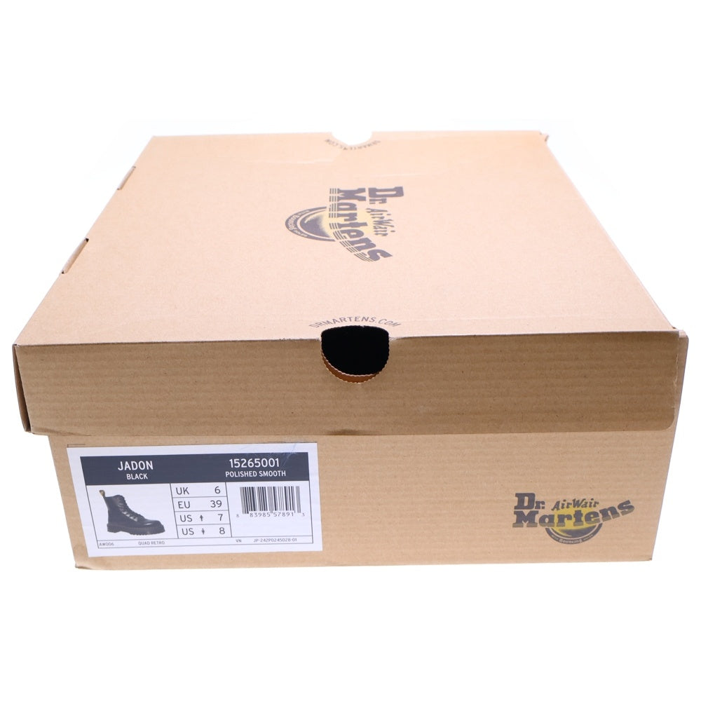 Dr.Martens(ドクターマーチン) JADON ジェイドン レザー サイドジップ 8ホールブーツ ブラック 15265001